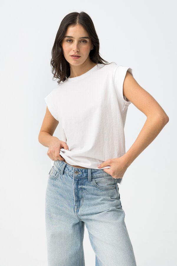Tiffosi Minimalist T-shirt blanc