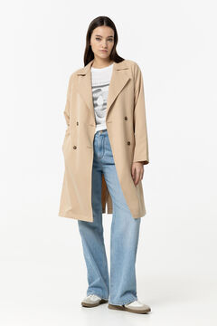 Springfield Belted trench coat camel