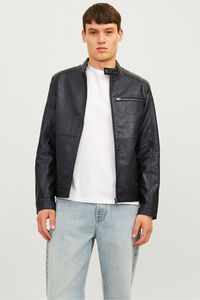 Jack & Jones Cazadora biker sint&eacute;tica