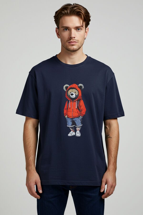 Trendyol Camiseta oversize azul