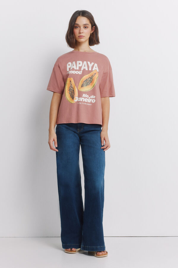 Springfield Tropical short-sleeved T-shirt pink