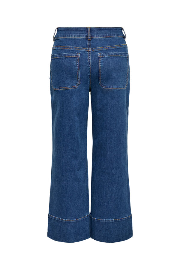Only Jeans Wide Cropped Blau