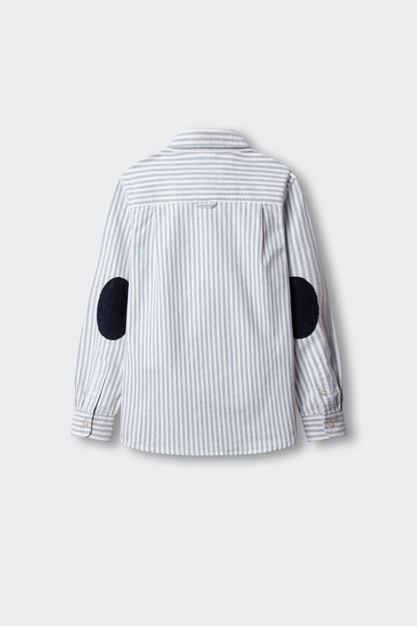 Springfield Kids Striped Oxford shirt blue