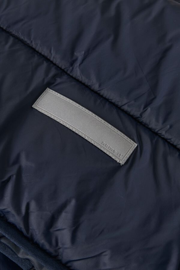 Name It Puffer jacket with hood blue