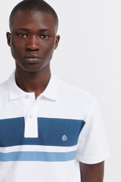 Springfield Piqu&eacute; striped regular fit polo shirt