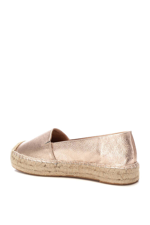 XTI alpargata de mujer piel amarillo