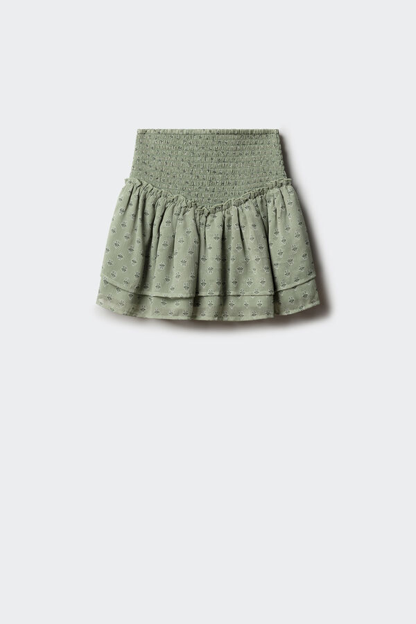 Springfield Kids Saia curta com babados para meninas verde