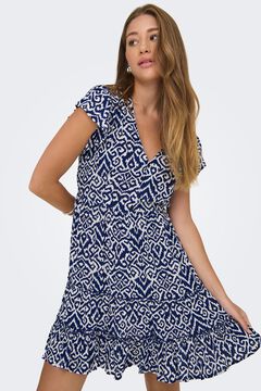 Only Vestido corto manga corta