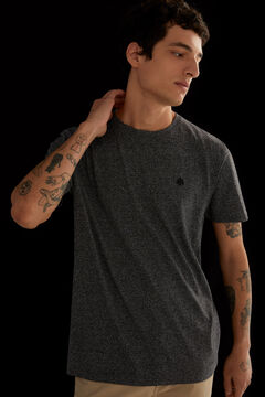 Springfield T-shirt textur&eacute; noir