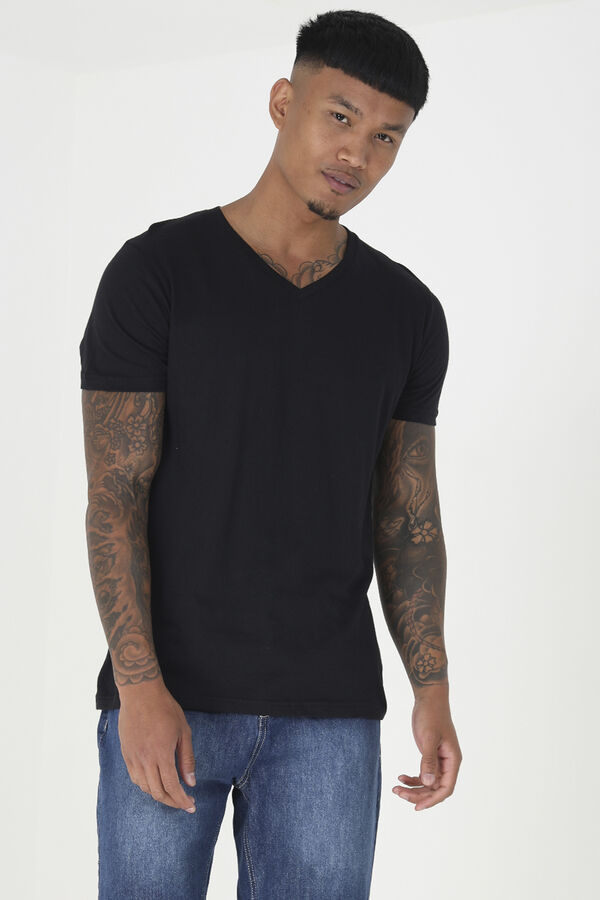 Brave Soul Essential short-sleeved T-shirt Crna