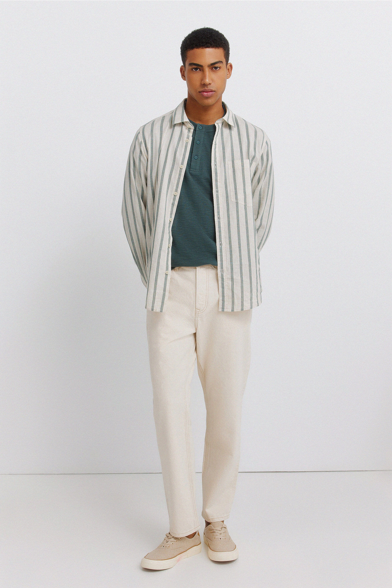 Springfield Striped linen shirt