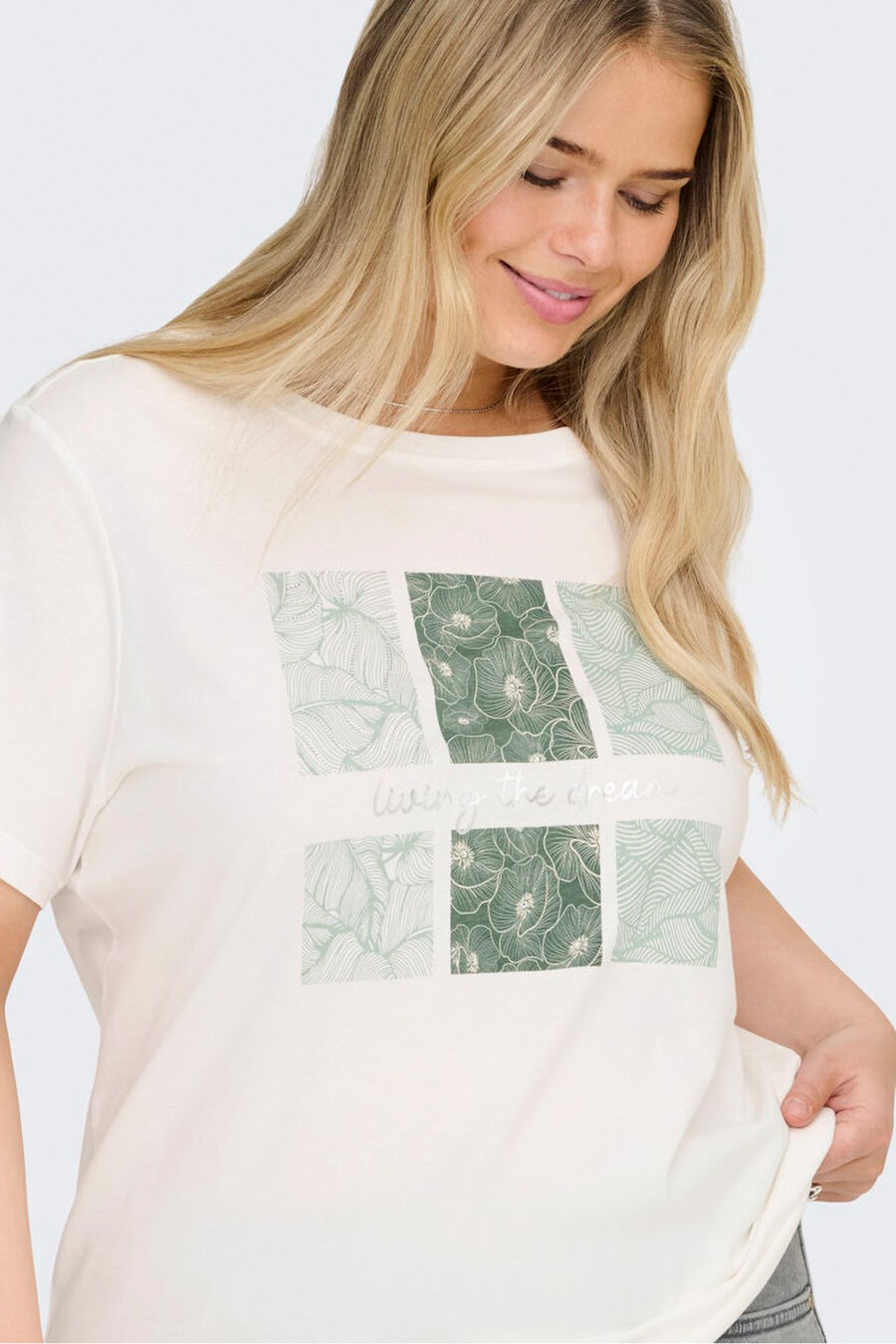 Camiseta de manga corta talla grande