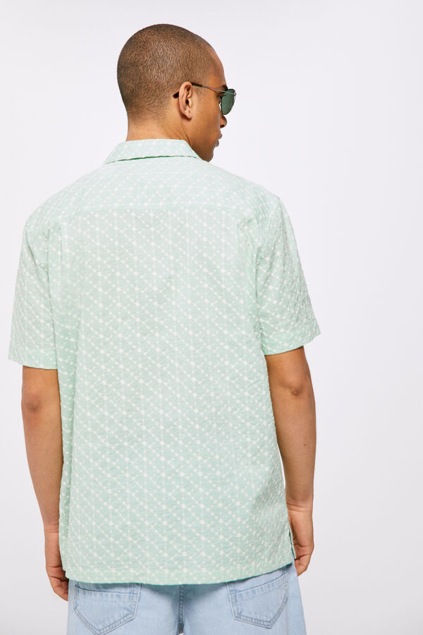 Springfield Embroidered shirt green