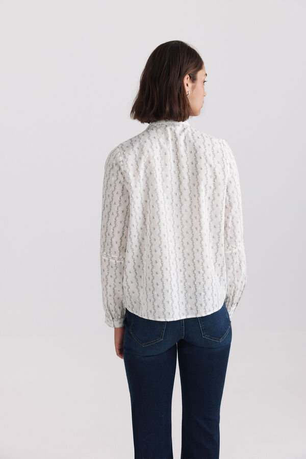 Springfield Lace romantic shirt blue