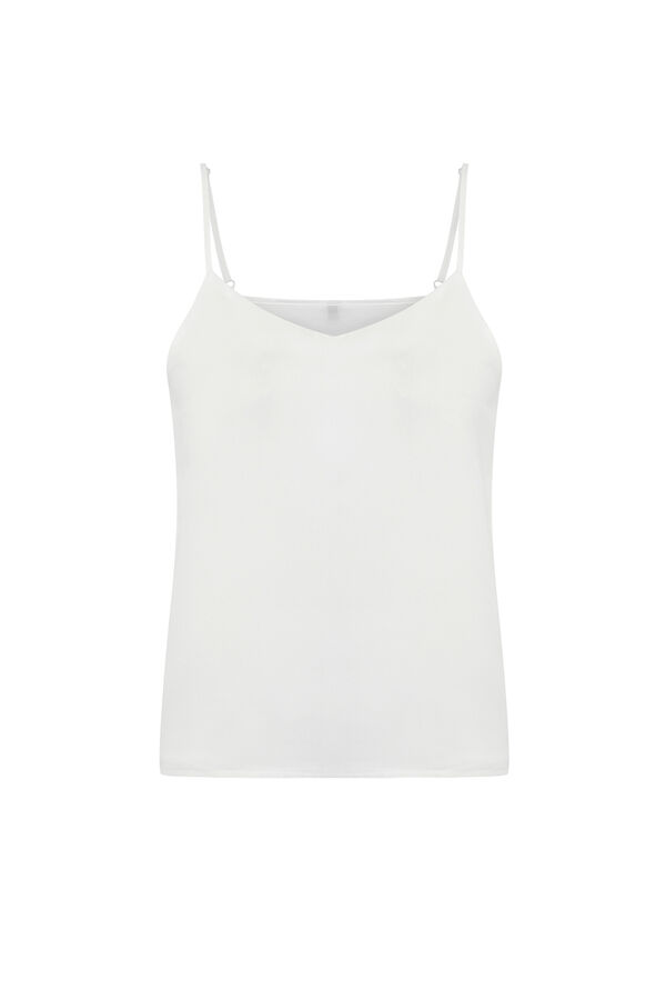 Trendyol Top de tirantes marfil