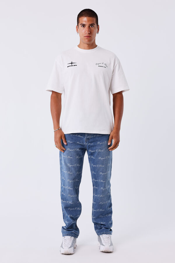 Project X Paris Camiseta logo manga corta blanco