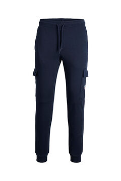 Springfield Regular fit sports cargo trousers navy