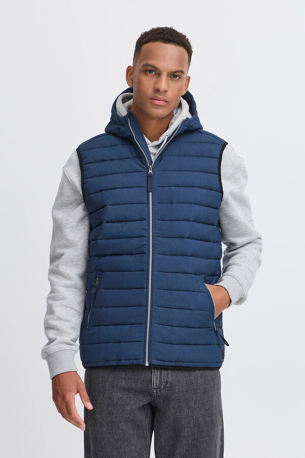 Blend Colete com capuz   azul