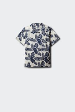 Springfield Kids Camisa de manga curta com flores azul para menino