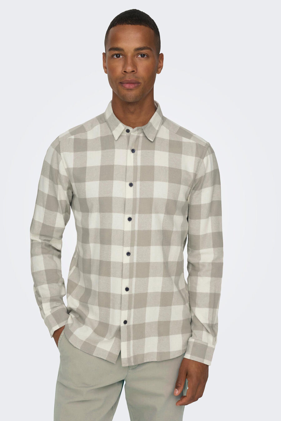 Camisa estampado cuadros