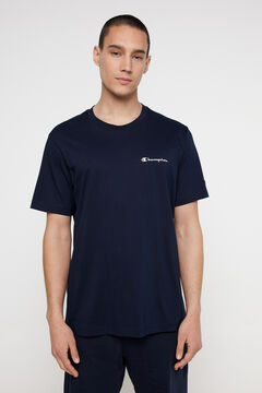 Springfield T-shirt manga curta de homem marinho