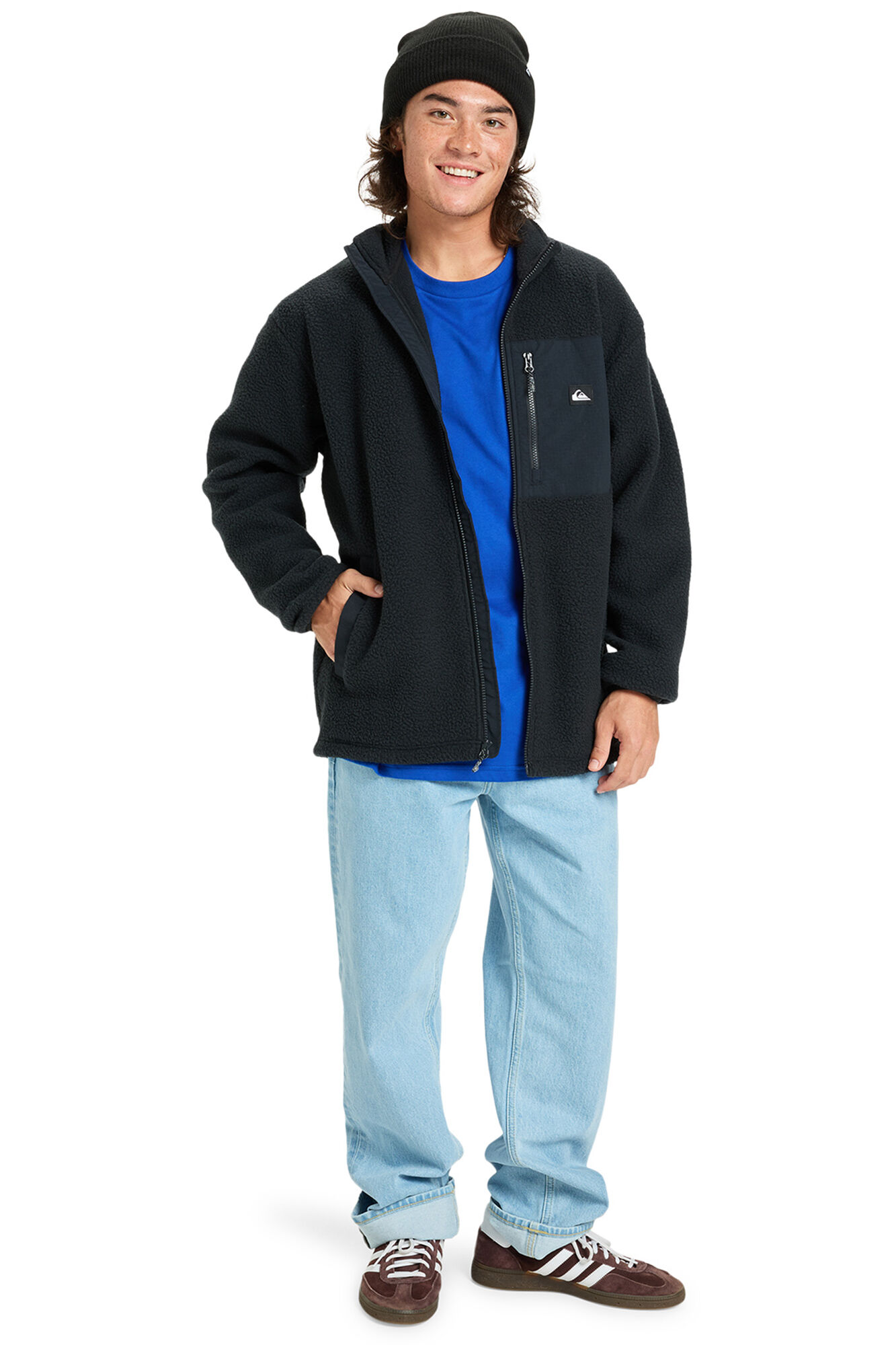 Quiksilver Clean Coast - Polar con cremallera para hombre