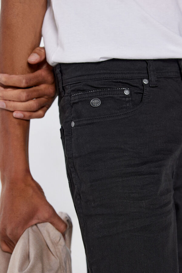 Springfield Coloured slim fit Bermuda shorts black