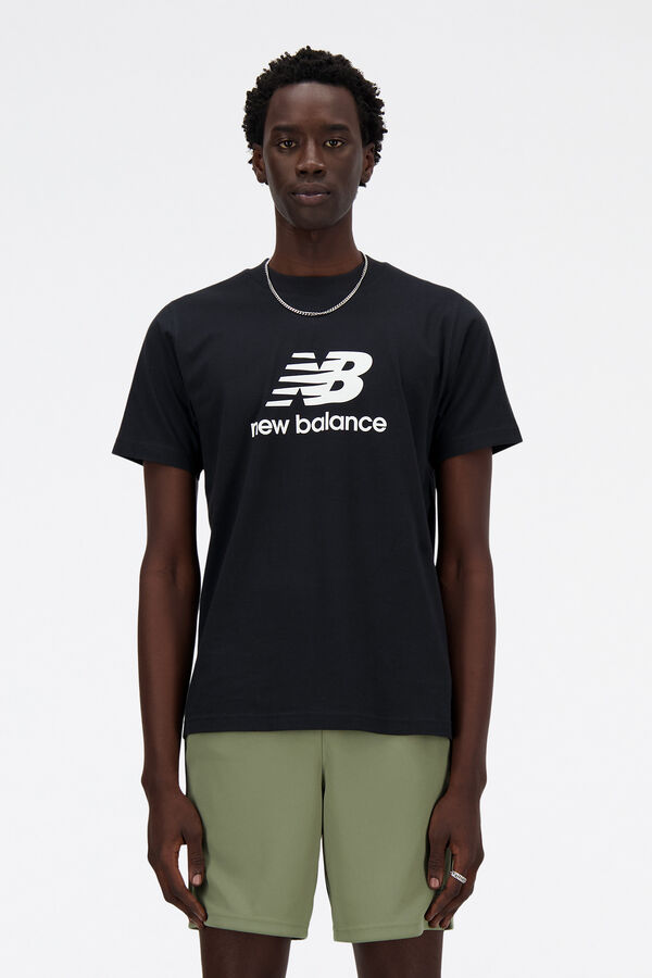 New Balance Camiseta com logotipo Sport Essentials black