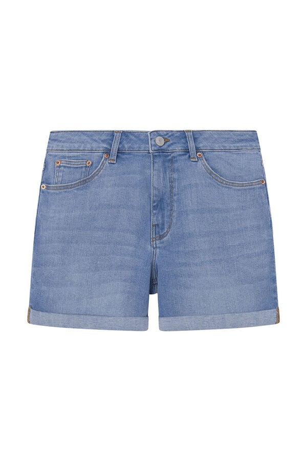 Springfield Essential denim shorts blue