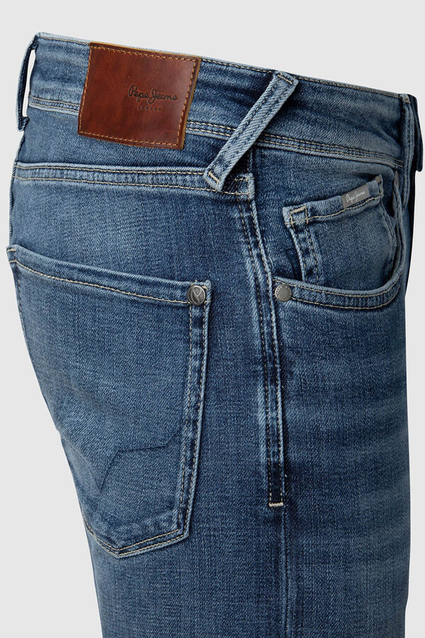 Springfield Skinny-Fit-Jeans tiefer Bund azulado