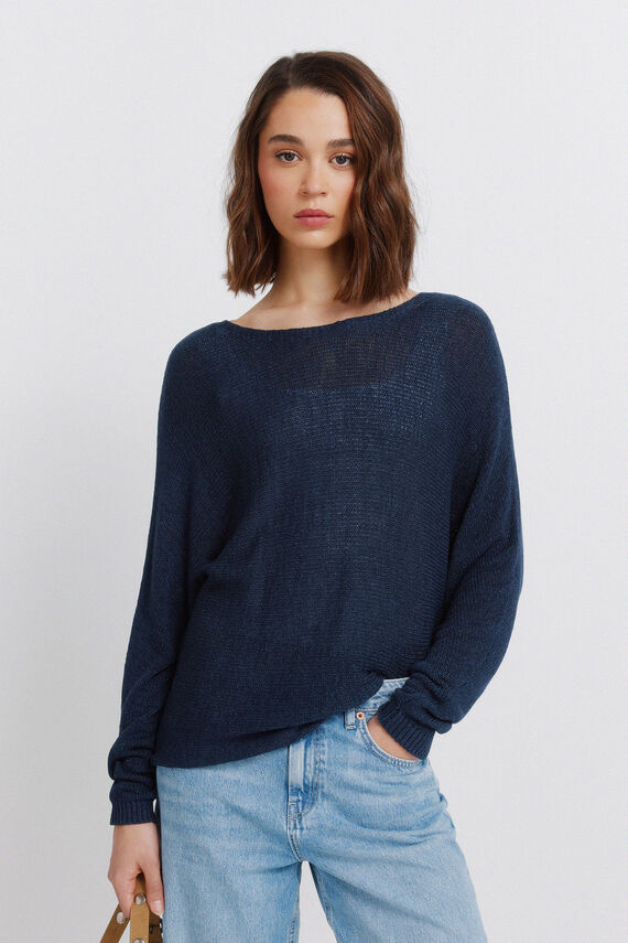 Vêtement Femme Manches Mi-longues Springfield 78913 Tricot, Bleu Vêtement Femme Manches Mi-longues Springfield 78913 Tricot, Bleu