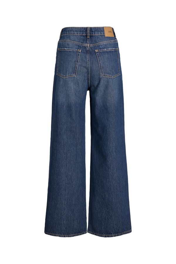 Jack & Jones Pantal&oacute;n vaquero wide leg de tiro alto azul