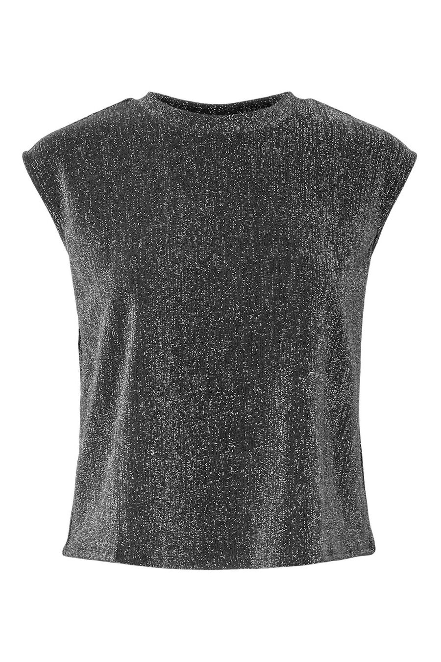 Top lurex manga corta