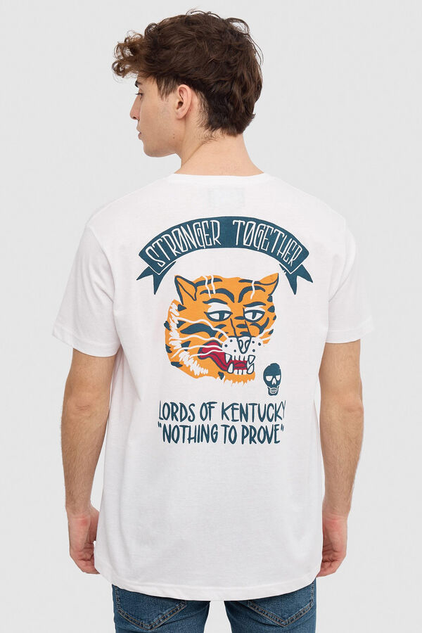 Springfield University print T-shirt white