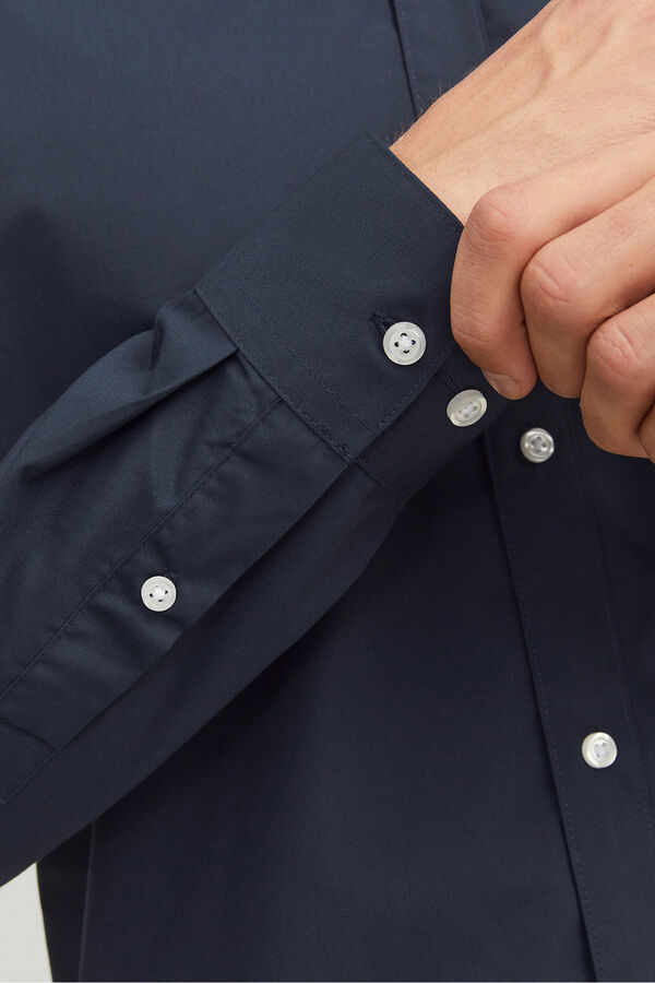 Jack & Jones poplin dress shirt blue