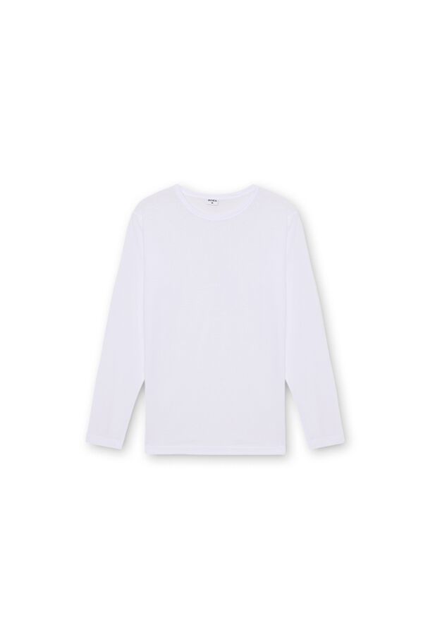 Inside Long sleeve graphic T-shirt white