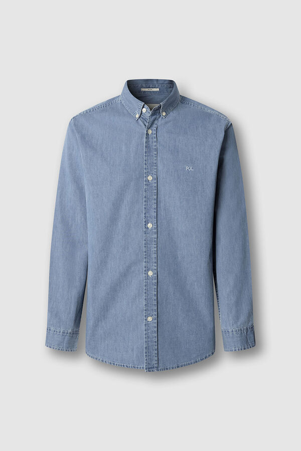 Pepe Jeans Classic fitted shirt blue