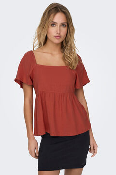 Springfield Bulky-linen blouse rouge