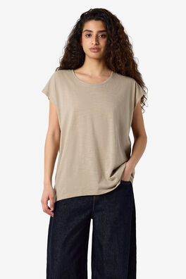Camiseta de manga corta con cuello redondo
