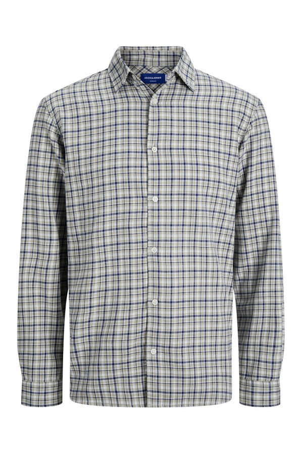 Jack & Jones Camisa franela cuadros azul