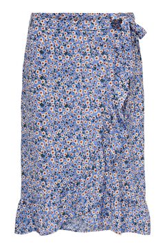 Springfield Wraparound midi skirt bleuté