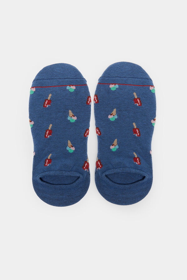 Springfield Nevidljive čarape sa sladoledima mediteranskoplava