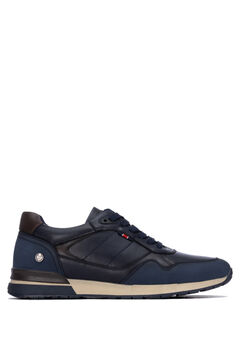 XTI Zapatilla casual cordones azul