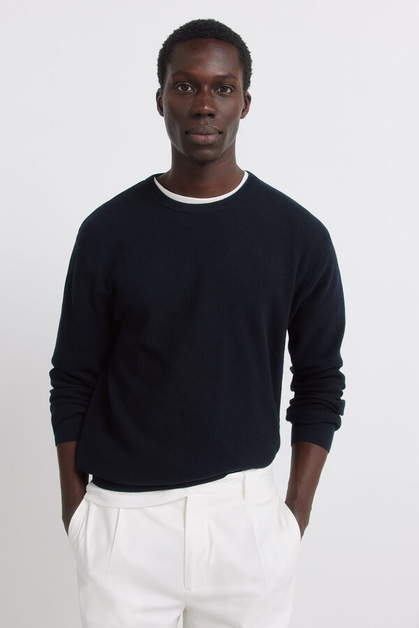 Springfield basic structured jersey blue