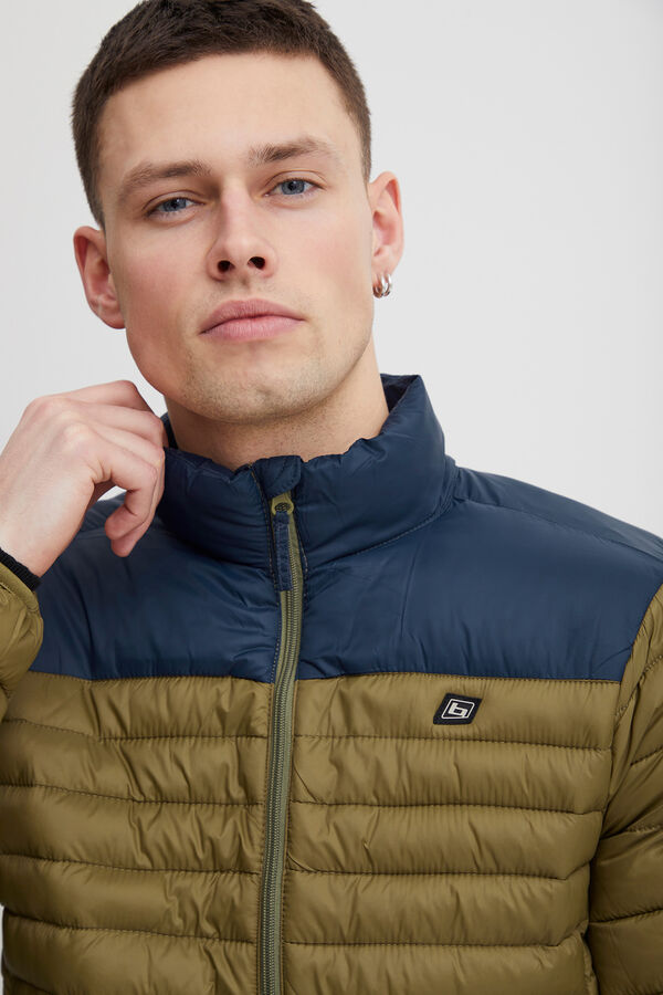 Blend Two-tone Padded Jacket brown