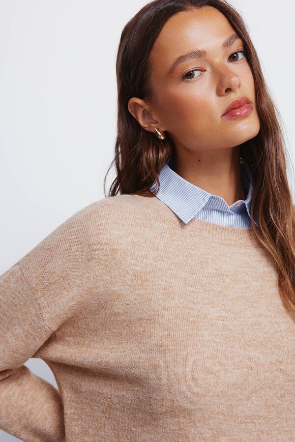 Springfield Camisola camisa combinada cru