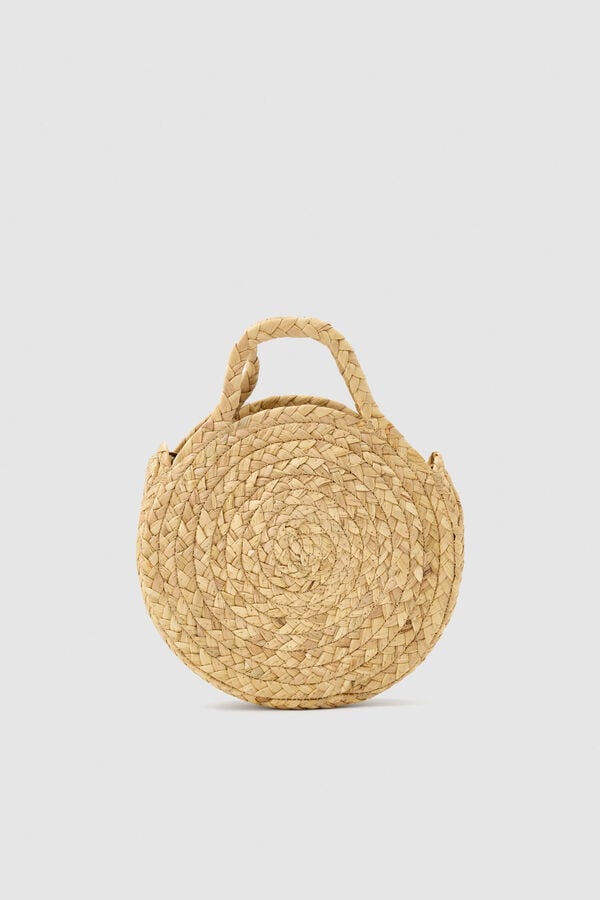 Inside Jute crossbody bag brown