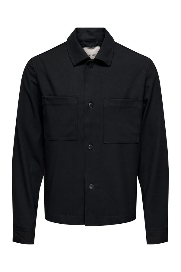 Only & Sons Jacket buttons fastening black