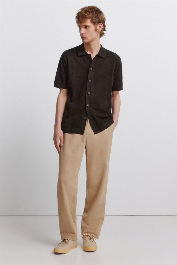 Springfield Leaf cardigan nude