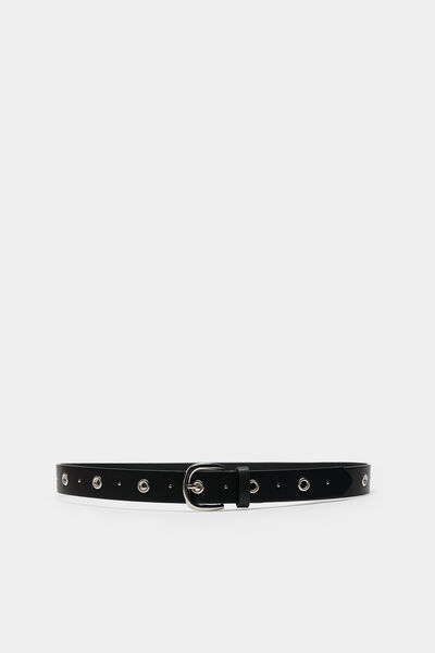 Springfield Ceinture œillets métalliques noir